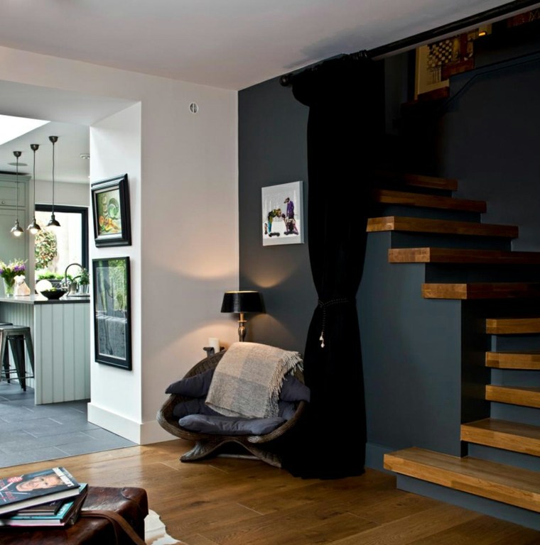 escalier bois idee decoration moderne