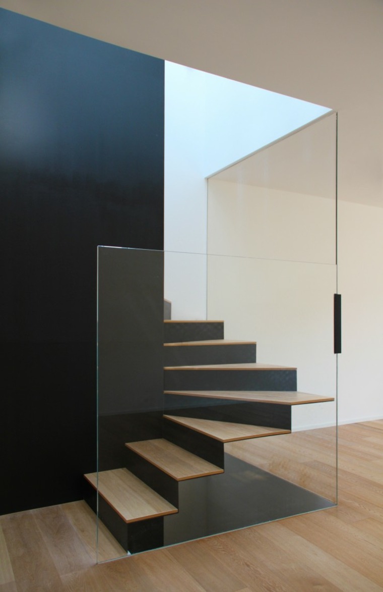 escalier en bois deco minimaliste