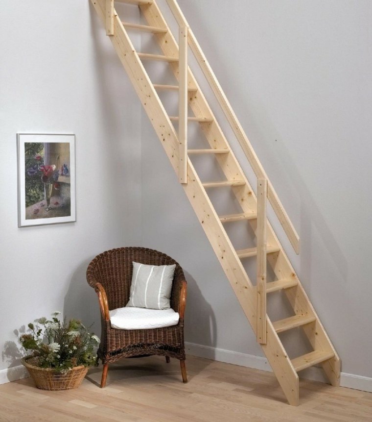 escalier en bois deco simple
