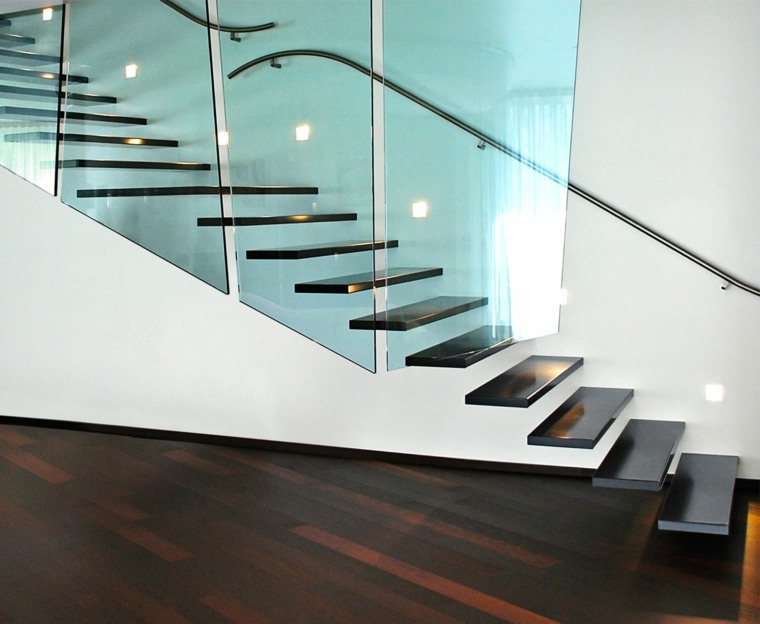 escalier en bois design moderne