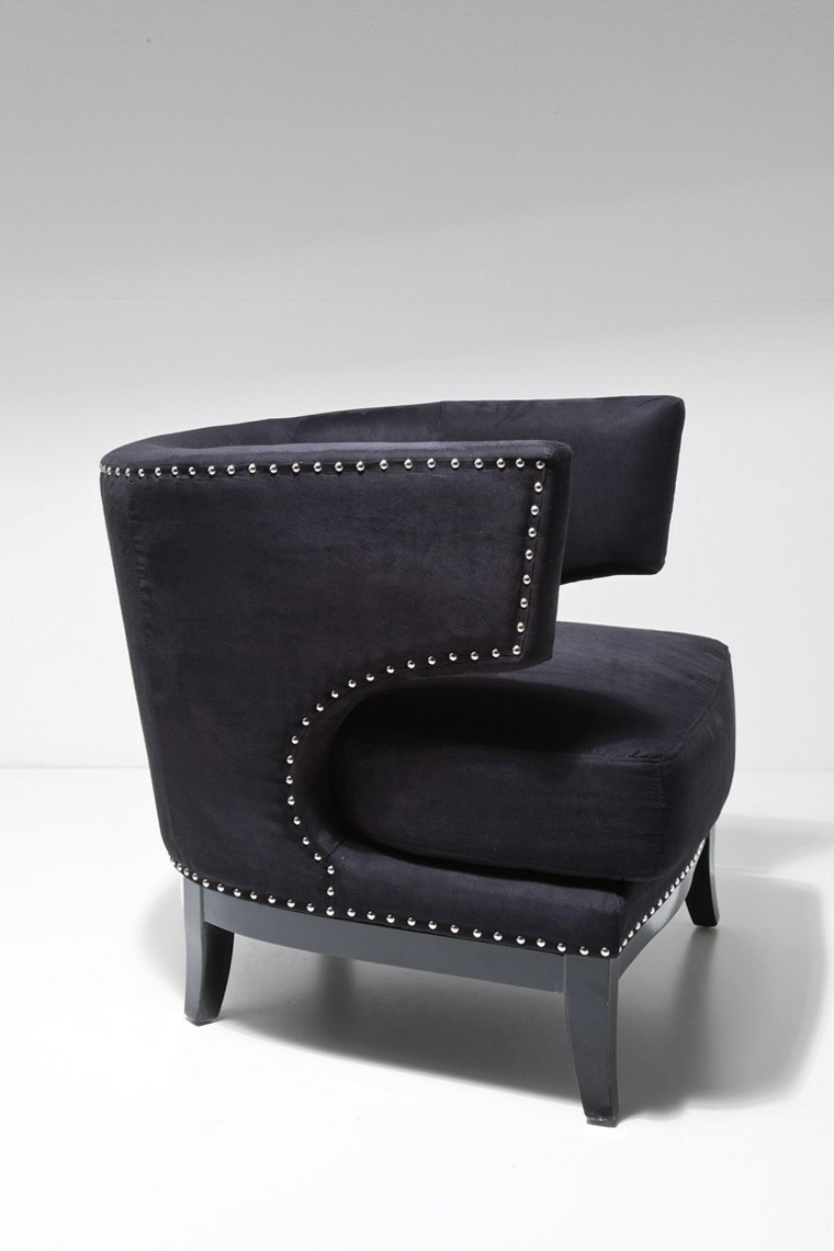fauteuil art déco noir design acheter moderne kare-design-noir