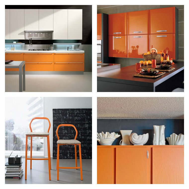 idee decoration cuisine orange