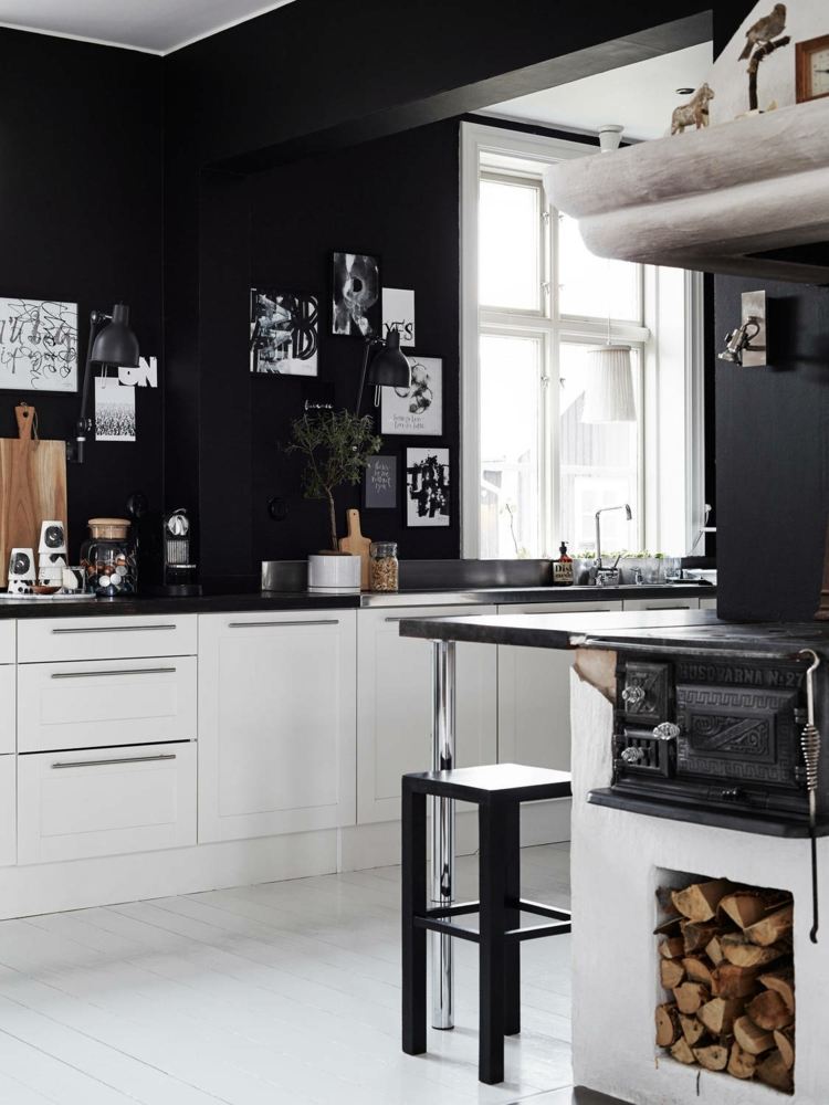 inspiration cuisine design noir blanc