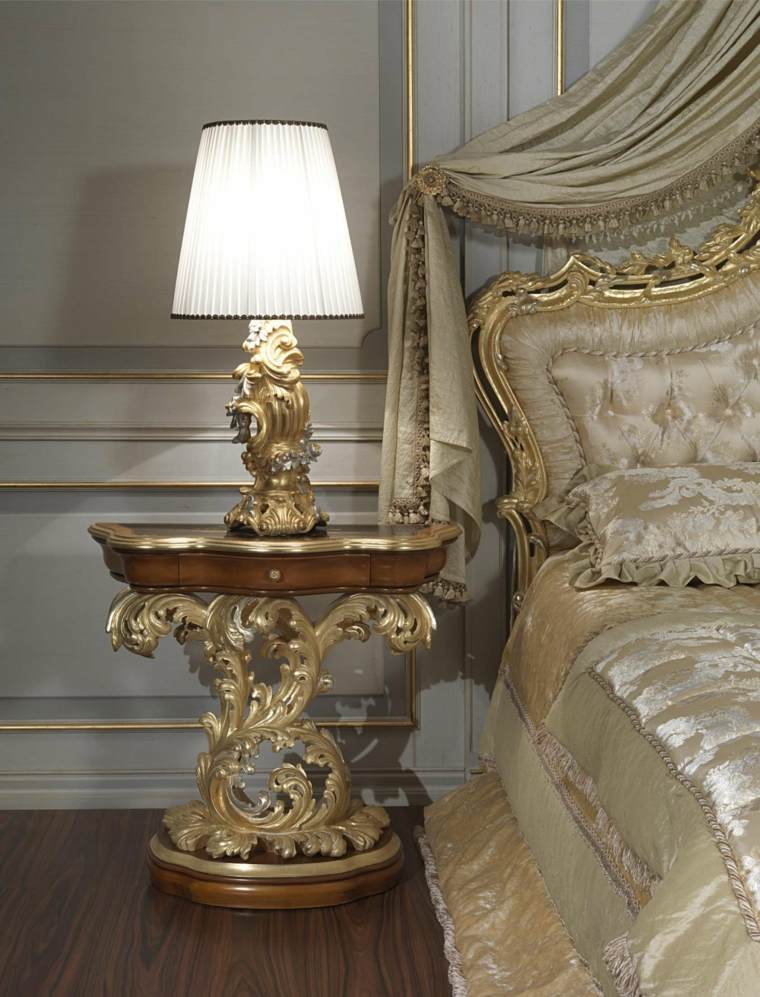 lampe deco baroque chambres coucher