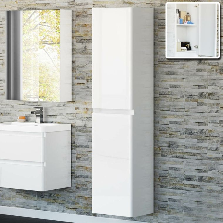 salle de bain faible profondeur mobilier design moderne