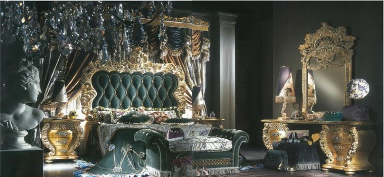 meuble Versace decoration de chambre style baroque