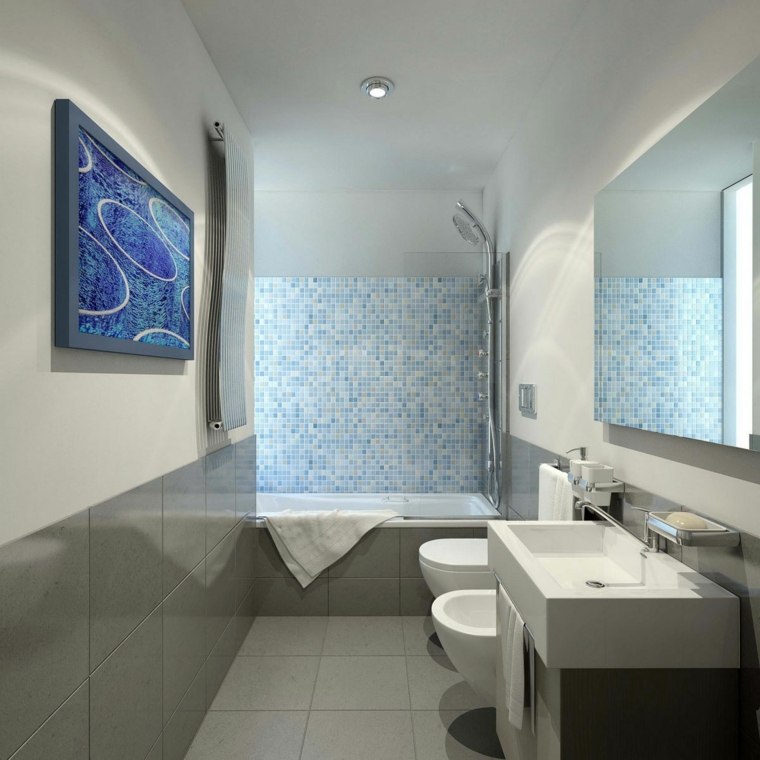 idees deco mini salle de bain moderne