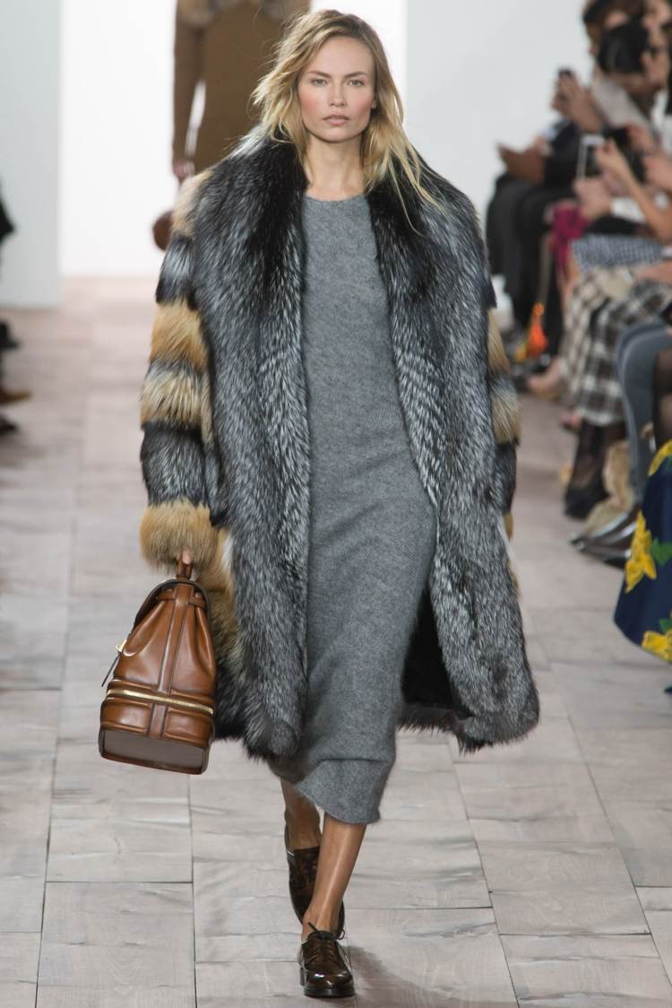 mode automne hiver 2015 femme manteau fourrure