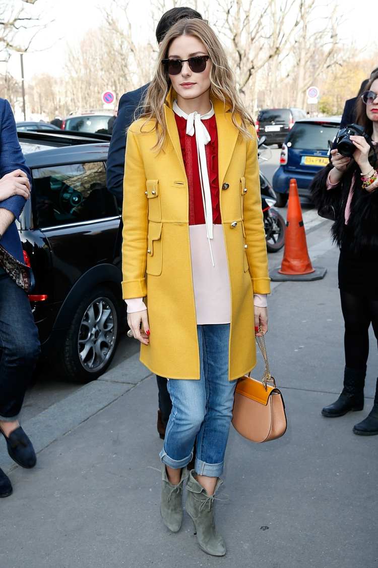 mode automne hiver 2015 femme manteau jaune 