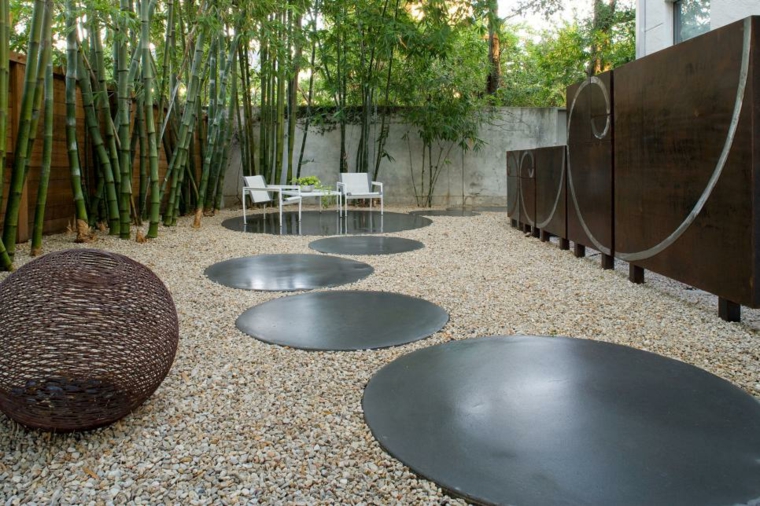 terrasse style moderne decoration zen