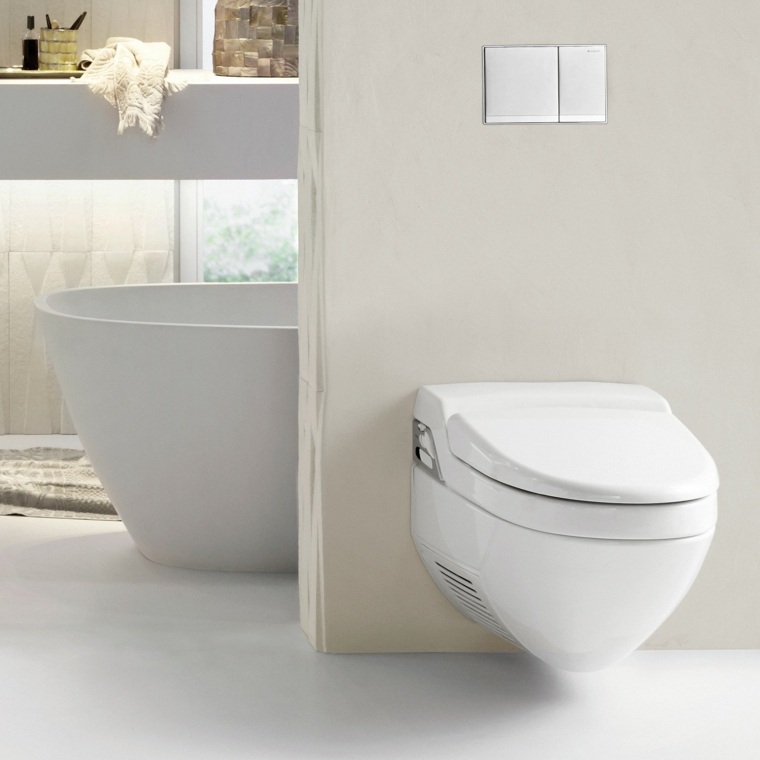 toilettes suspendues design contemporain