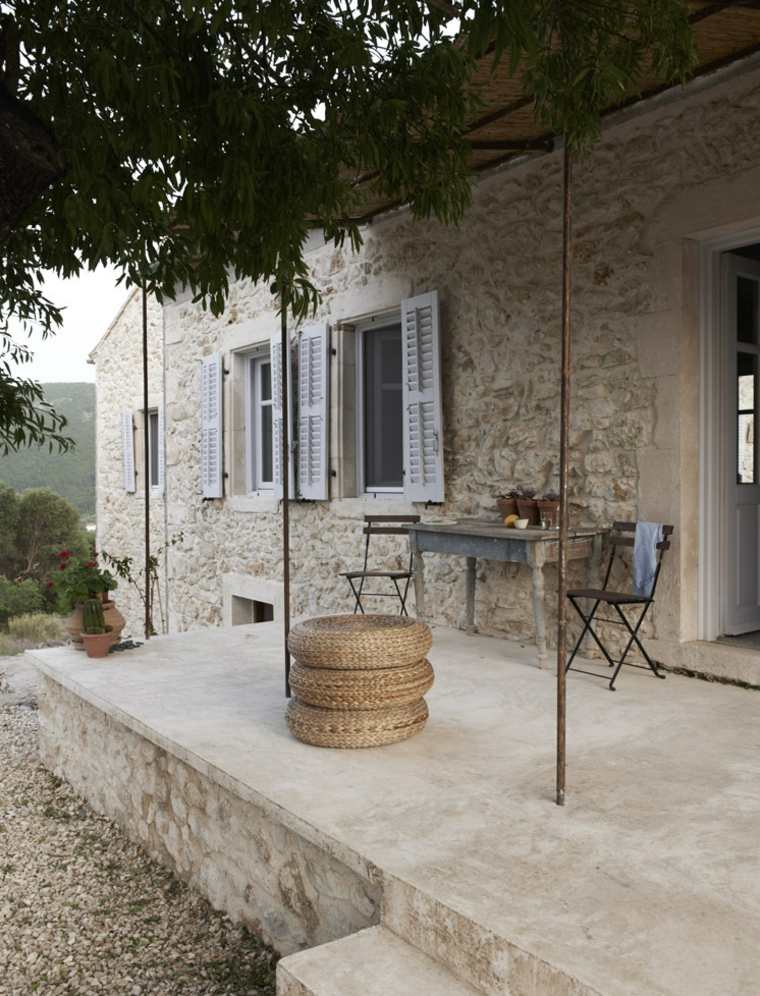 extérieur moderne villa kalos grèce terrasse 