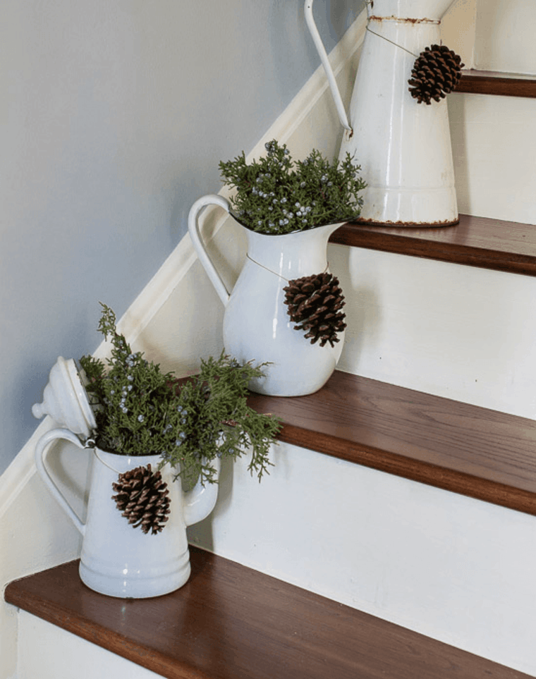 activité de noël decoration escaliers