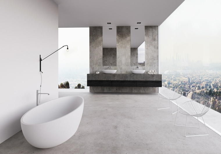 baignoire moderne decoration de salle de bains luxe