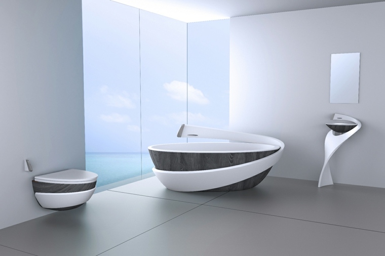baignoire style moderne salles de bains de luxe