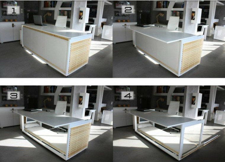 lit-bureau bureau-lit design meuble bureau mobilier idée design moderne studio nl 
