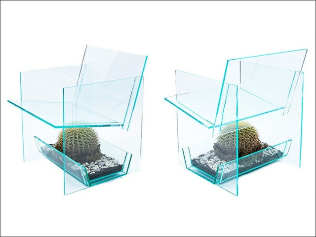 chaise transparente design cactus design contemporain vedat ulgen