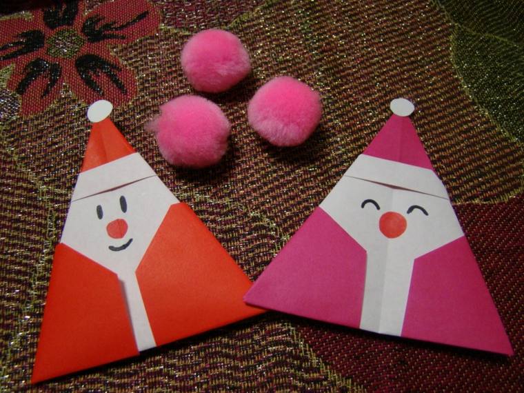 deco Noel pere Noel origami