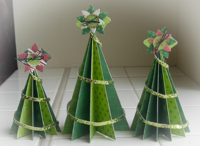 déco de Noël à faire soi-même arbre de noel papier