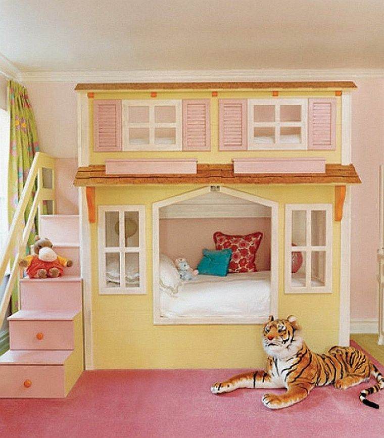 chambre decoration fille garcon lits enfant