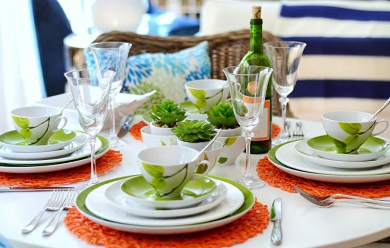 décoration table fete vaisselle de marque