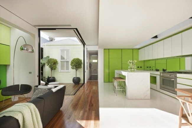 décoration vert moderne interieur