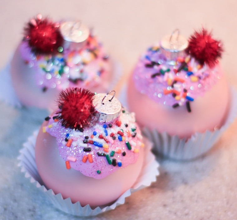 décorations de Noël cupcakes