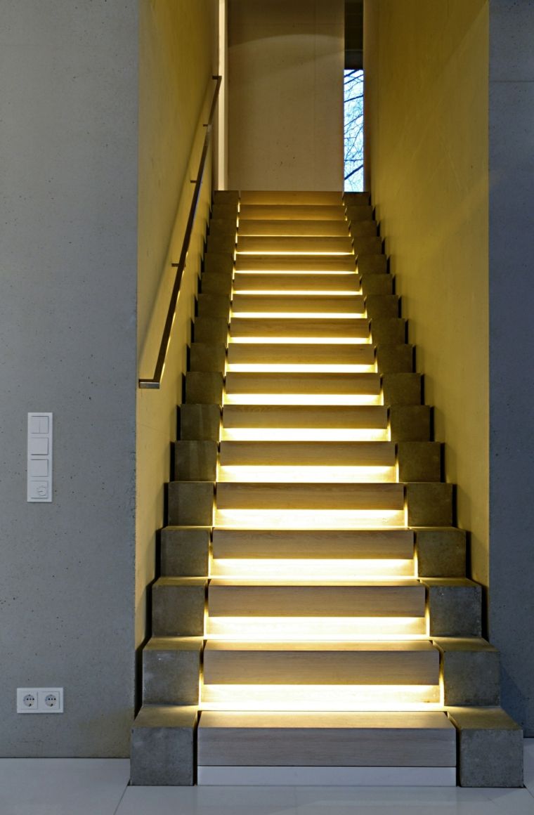 luminaires escalier contemporain