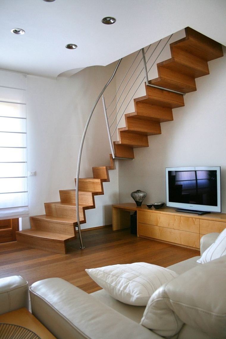 escaliers design bois idee