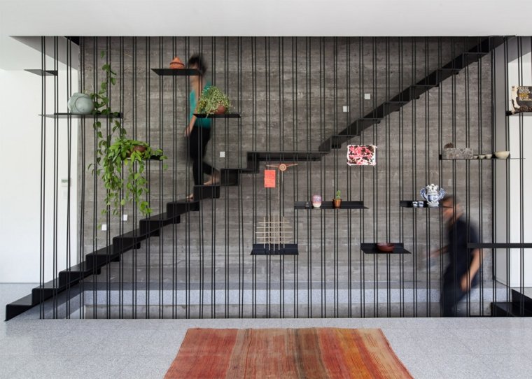 decoration escalier moderne formes geometriques