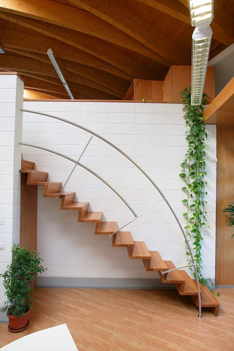 escaliers interieur bois metal