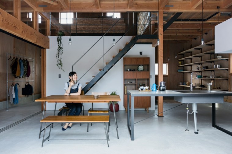 intérieur maison contemporaine îlot de cuisine design salon contemporain aménagement interiéur moderne alts design ishibe japon