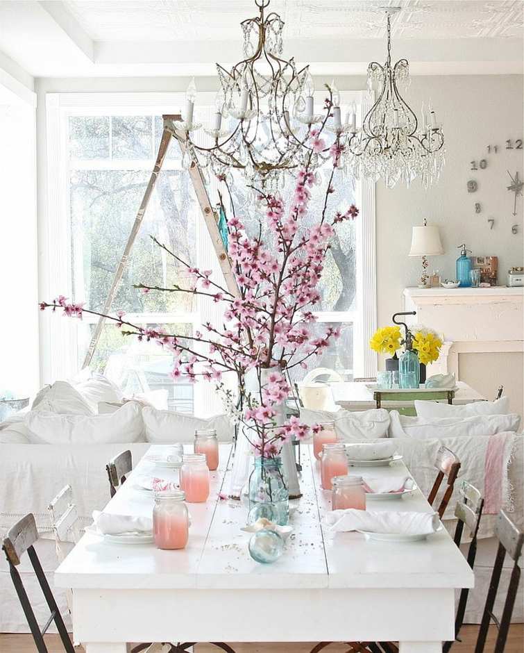 idée décoration salle à manger grande table