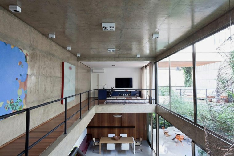 intérieur design moderne maison brésil design déco moderne idée tableau mur 