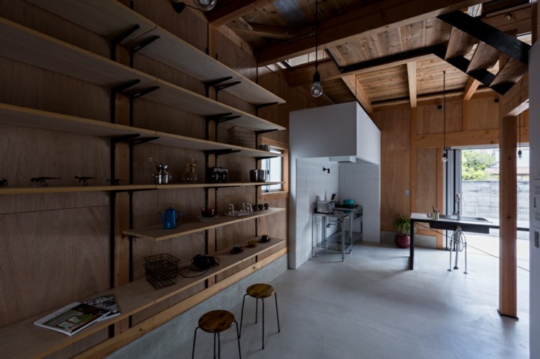 intérieur maison contemporaine design idée rangement décoration industriel style intérieur contemporain alts design ishibe japon