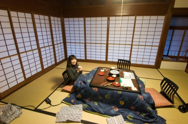 tatami futon table meuble japonais gain de place confort chauffage