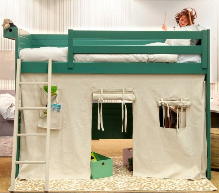aménagement interieur chambre enfant lits originaux