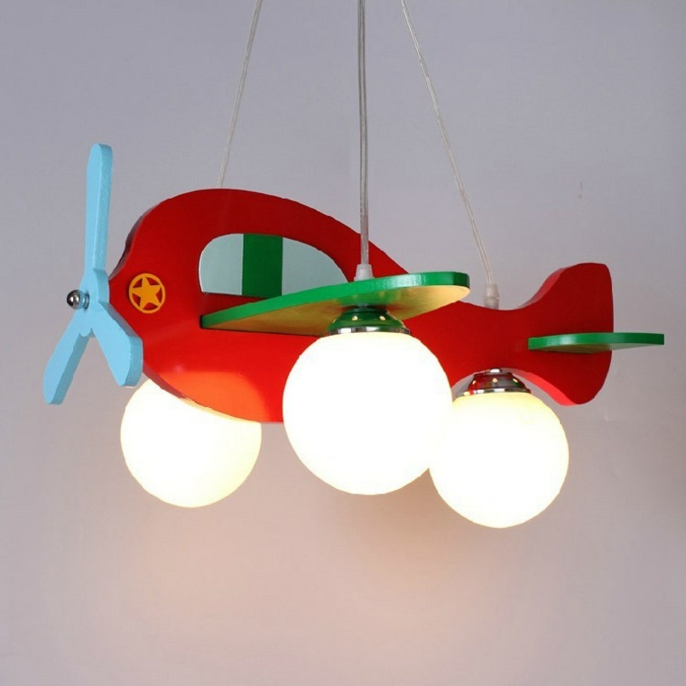 chambre enfant design idée avion bois ali express luminaire suspendu design idée 