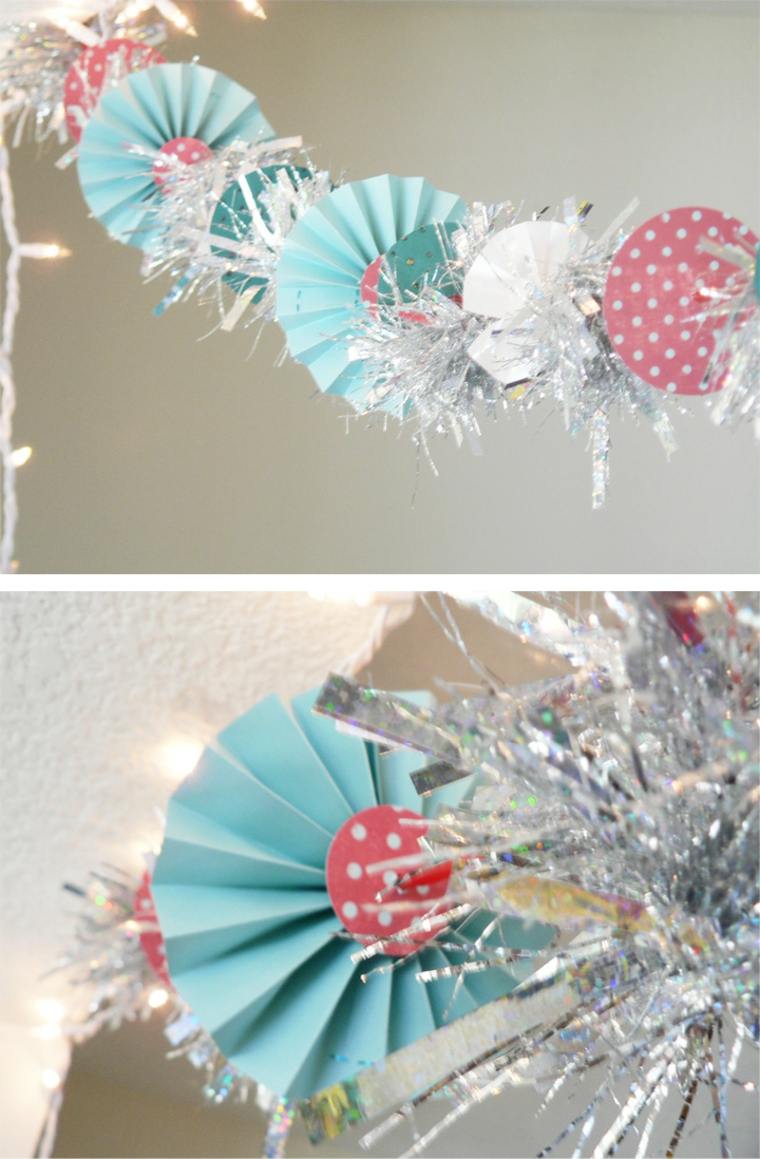 origami déco Noël guirlande elegante
