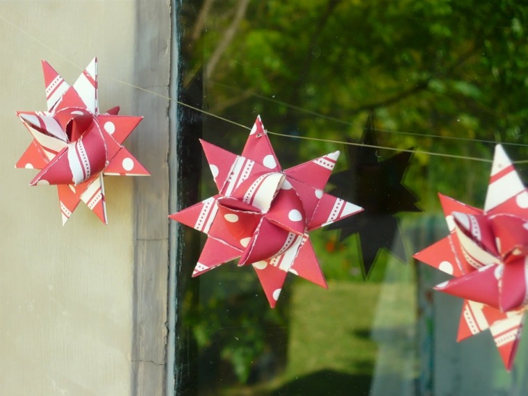 origami déco Noël guirlande