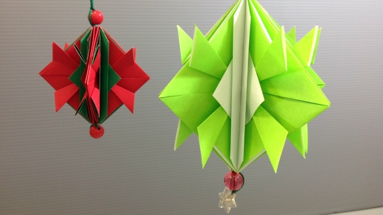 origami déco Noël interessants idee