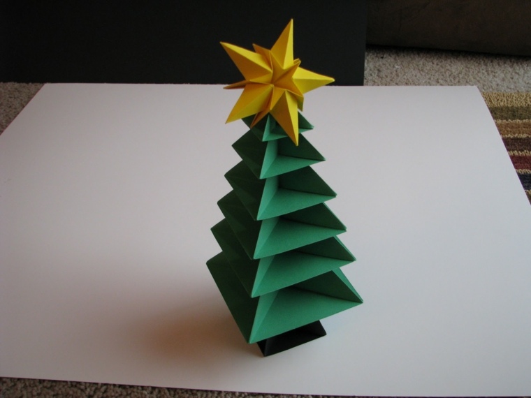 origami déco Noël sapin