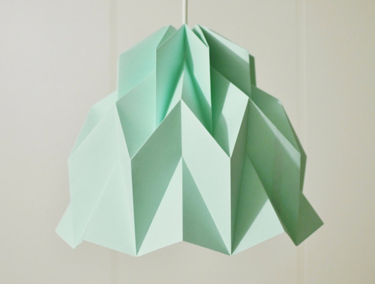suspension origami design idée chambre enfant déco pas cher papier 