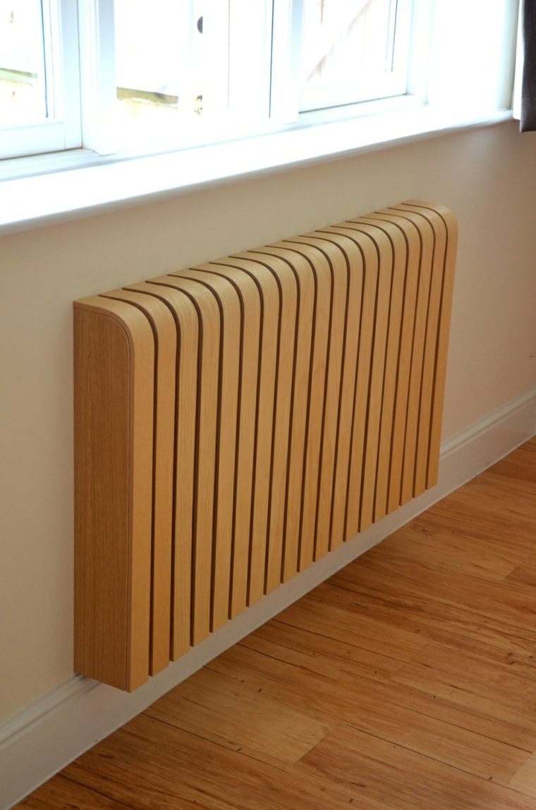 cache radiateur bois design idée intérieur moderne 
