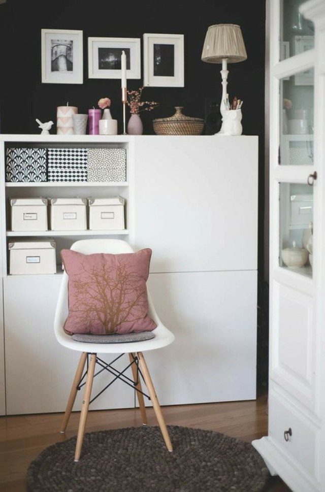 meuble ikea design besta fauteuil cadres composition tiroirs rangement tapis rond