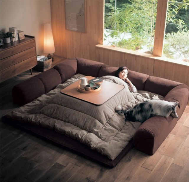 invention japonaise idée kotatsu design moderne