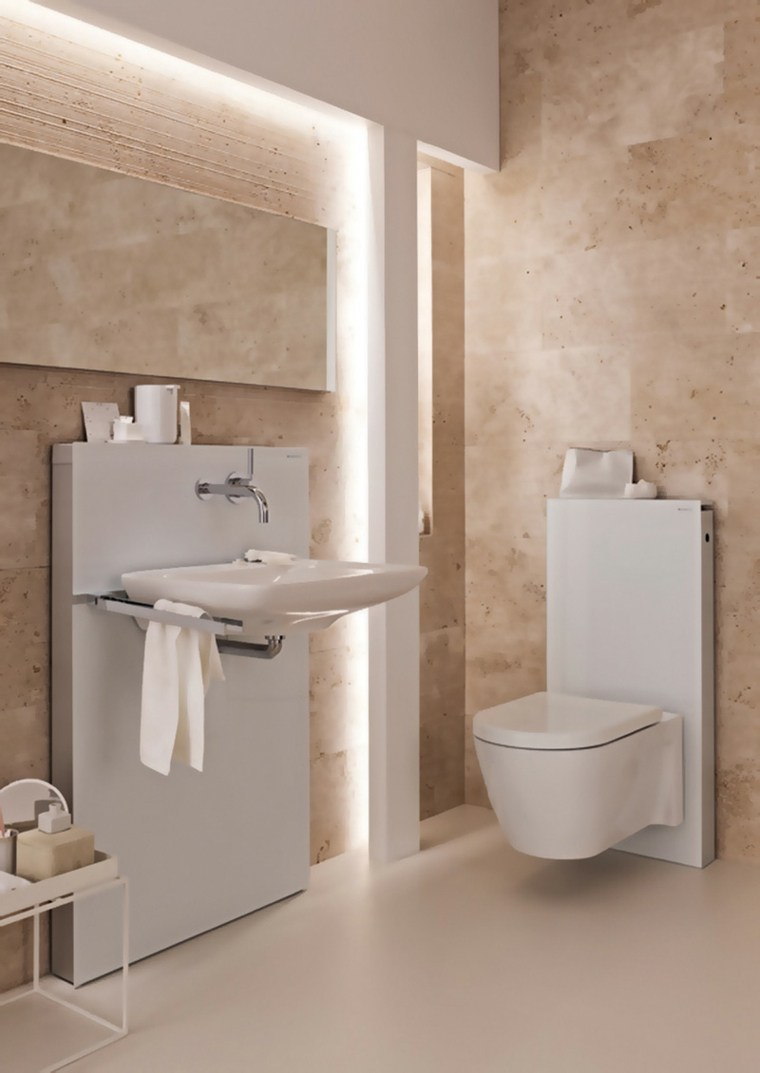 toilettes suspendues idee design salle de bain