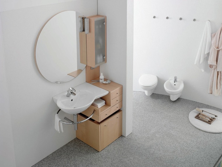 toilettes suspendues salle de bain moderne
