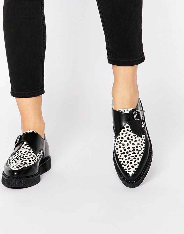 creepers tendance chaussures moderne cuir mode automne hiver 2016