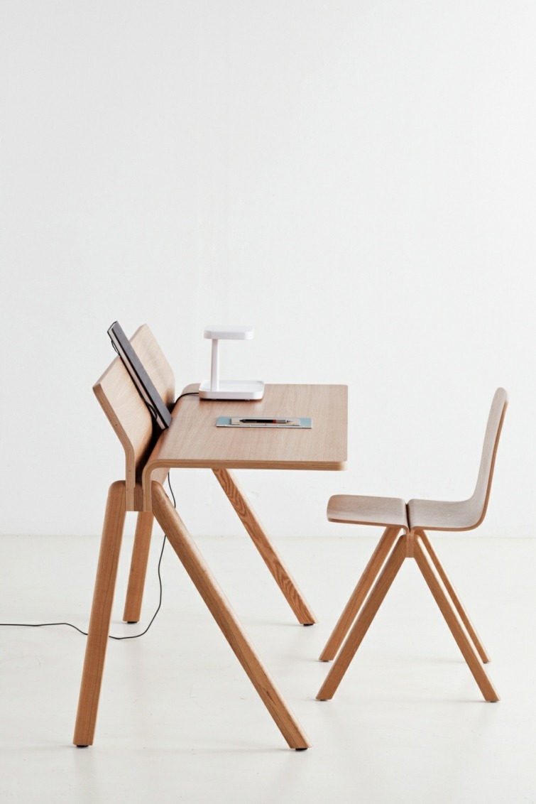 bureaux design simple bois